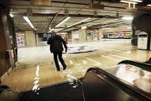 フィンランド暮らしの嫁日記-中央駅の洪水（HelsinginSanomatより）
